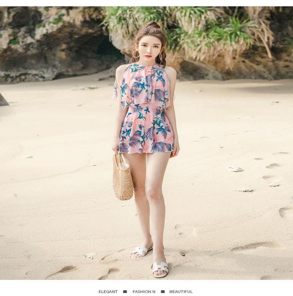 new one piece dress style conservative cover belly slim swimsuit korean plus size spring bathing suit3731998
new one piece dress style conservative cover belly slim swimsuit korean plus size spring bathing suit3731998