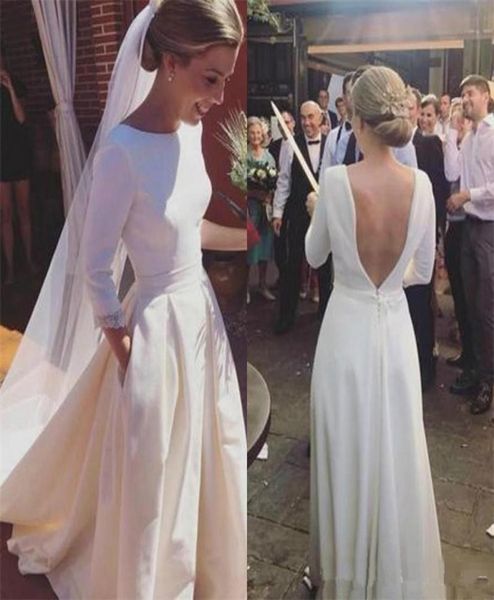 simple wedding dresses romantic a line long sleeves open backless satin special occasion mopping section ivory white bridal 3939690
simple wedding dresses romantic a line long sleeves open backless satin special occasion mopping section ivory white bridal 3939690