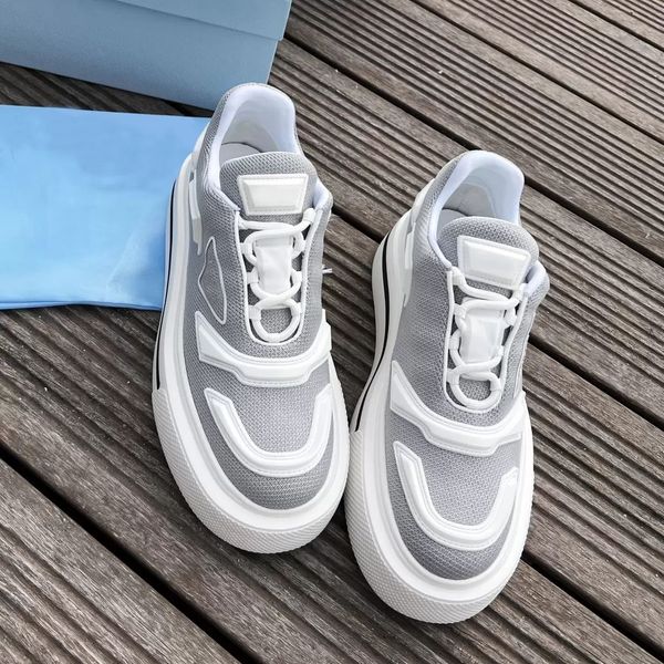 2023 designer sneakers macro re-nylon casual shoes men women platform sneaker shiny leather recycled nylon trainers with box, Black
2023 designer sneakers macro re-nylon casual shoes men women platform sneaker shiny leather recycled nylon trainers with box, Black
