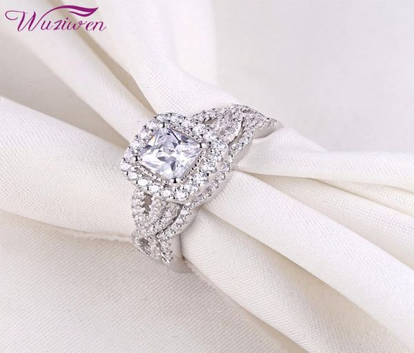 wuziwen 2 pcs 925 sterling silver wedding engagement ring bridal set classic jewelry for women 14ct princess cut zircon br0715 y19440692, Golden;silver
wuziwen 2 pcs 925 sterling silver wedding engagement ring bridal set classic jewelry for women 14ct princess cut zircon br0715 y19440692, Golden;silver