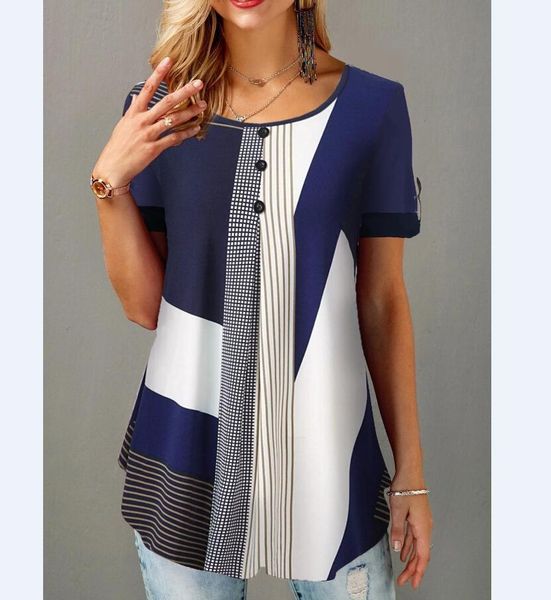 t-shirt summer women loose casual printed round neck short sleeves plus size blouse shirts summer, White
t-shirt summer women loose casual printed round neck short sleeves plus size blouse shirts summer, White