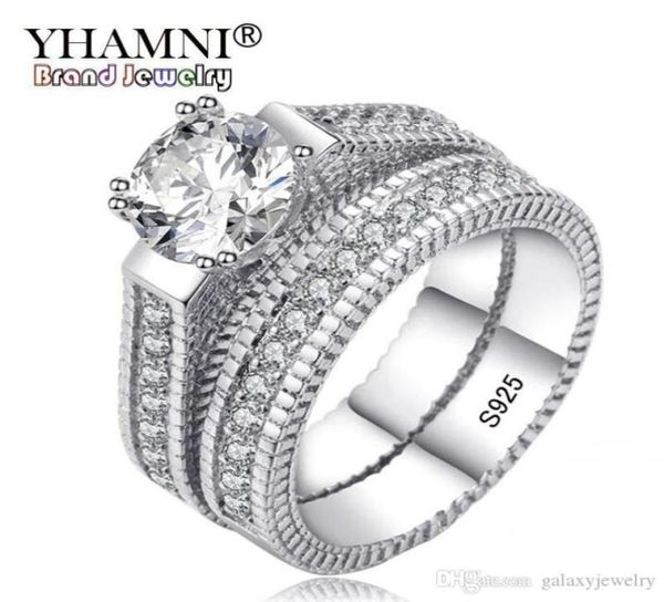 yhamni 100 real 925 sterling silver rings set hearts and arrows 1ct cz diamond wedding rings for women double engagement ring mr197793931, Slivery;golden
yhamni 100 real 925 sterling silver rings set hearts and arrows 1ct cz diamond wedding rings for women double engagement ring mr197793931, Slivery;golden