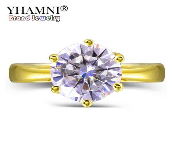 yhamni original 2 ct 6mm round cz diamant solid yellow gold rings anillos gold color wedding rings for women gift lyr16997723232890196, Slivery;golden
yhamni original 2 ct 6mm round cz diamant solid yellow gold rings anillos gold color wedding rings for women gift lyr16997723232890196, Slivery;golden