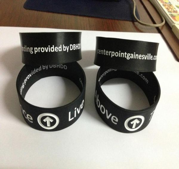 custom wristband 1 inch wide debossed logo text color filled and silk print inside bracelet2556867, Black
custom wristband 1 inch wide debossed logo text color filled and silk print inside bracelet2556867, Black