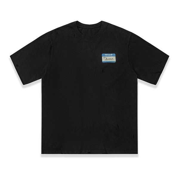 23ss europe uk hello broken hole t shirt high street tee vintage spring summer short sleeve skateboard men women tshirt, Black;brown
23ss europe uk hello broken hole t shirt high street tee vintage spring summer short sleeve skateboard men women tshirt, Black;brown
