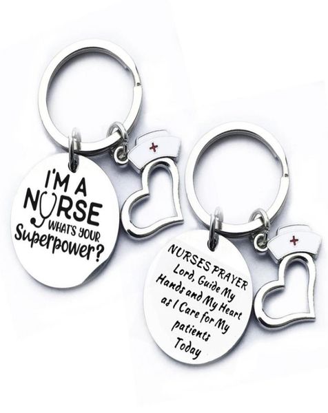 stainless steel nurses keychains pendant i am a nurse keyring luggage decoration key chain medical student gifts7997420, Silver
stainless steel nurses keychains pendant i am a nurse keyring luggage decoration key chain medical student gifts7997420, Silver