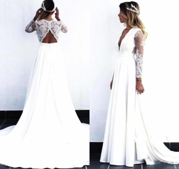 lace bohemian wedding dresses vintage lace long sleeve boho open back bridal gowns vestido de noiva4324341, White
lace bohemian wedding dresses vintage lace long sleeve boho open back bridal gowns vestido de noiva4324341, White