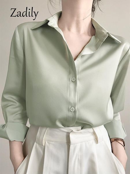 shirts zadily 2022 summer new office lady long sleeve silk basic shirt women button up solid blouse fashion work female clothing, White
shirts zadily 2022 summer new office lady long sleeve silk basic shirt women button up solid blouse fashion work female clothing, White