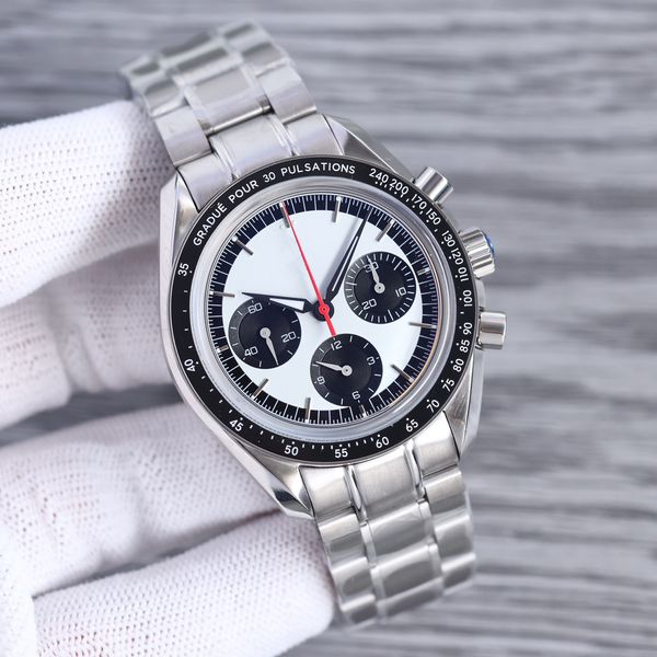 movement watches automatic mechanical movement date panda color matching display timing stainless steel strap 40mm men's fashion luxury, Slivery;brown
movement watches automatic mechanical movement date panda color matching display timing stainless steel strap 40mm men's fashion luxury, Slivery;brown