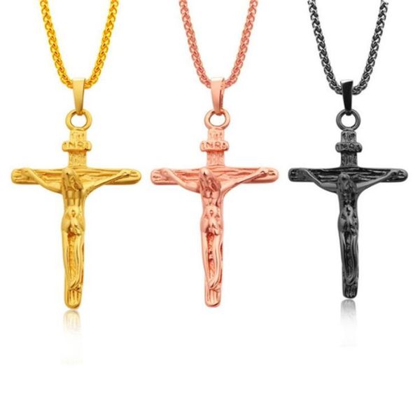 crucifix cross necklace goldrose goldblack gun color stainless steel chain for men jewelry jesus piece gold chains for men7199156, Silver
crucifix cross necklace goldrose goldblack gun color stainless steel chain for men jewelry jesus piece gold chains for men7199156, Silver