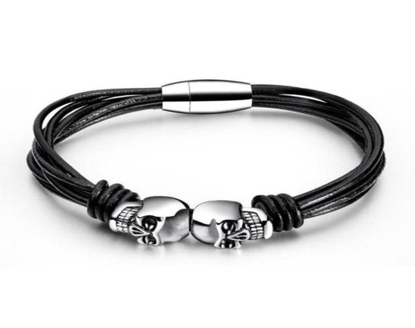 fashion jewelry mens charm braid multilayer leather skull bracelet finding stainless steel magnetic buckle design punk bracelets f1446686, Golden;silver
fashion jewelry mens charm braid multilayer leather skull bracelet finding stainless steel magnetic buckle design punk bracelets f1446686, Golden;silver