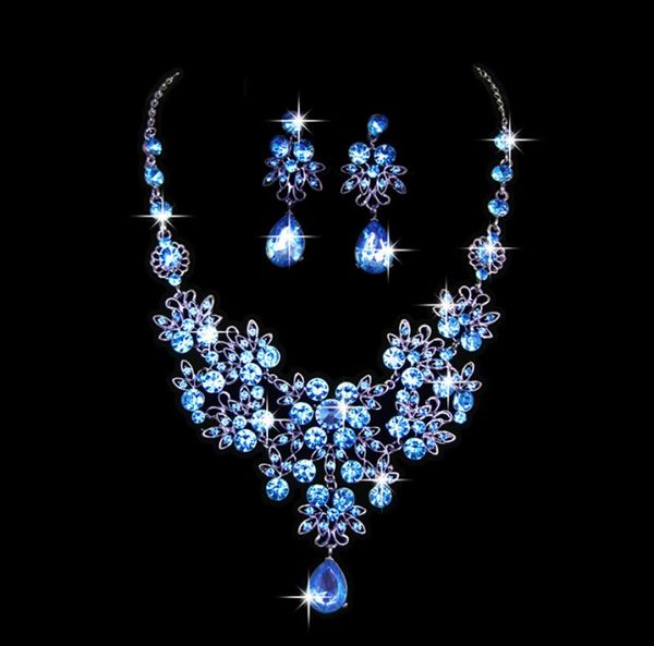 crystal bridal wedding jewelry set fashion rhinestone water drop earrings necklace set hollow flower women party jewelry set gift1633224, Silver
crystal bridal wedding jewelry set fashion rhinestone water drop earrings necklace set hollow flower women party jewelry set gift1633224, Silver