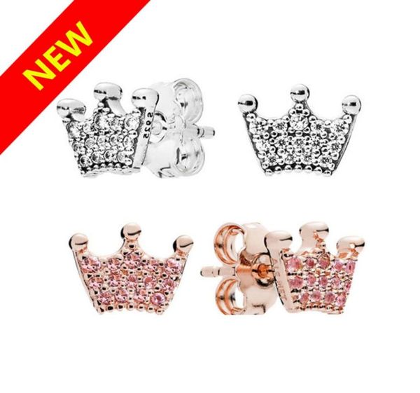 luxury designer 18k rose gold stud earring crown for pandora 925 silver women wedding jewelry earrings with original box sets8485070, Golden;silver
luxury designer 18k rose gold stud earring crown for pandora 925 silver women wedding jewelry earrings with original box sets8485070, Golden;silver