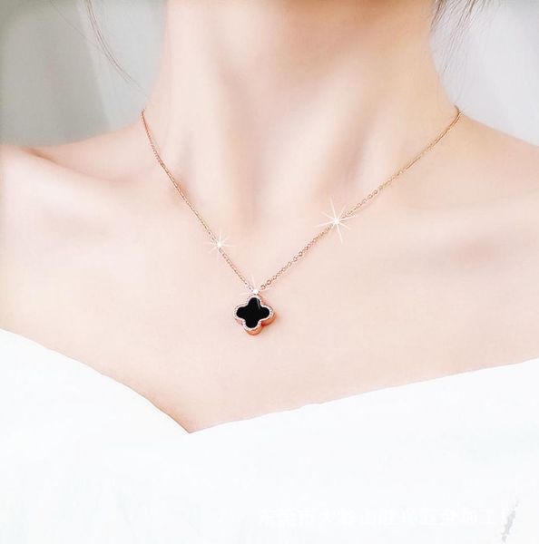 luxury double side clover pendant necklace gold stainless steel designer jewelry for women chain necklaces gift6923568, Silver
luxury double side clover pendant necklace gold stainless steel designer jewelry for women chain necklaces gift6923568, Silver