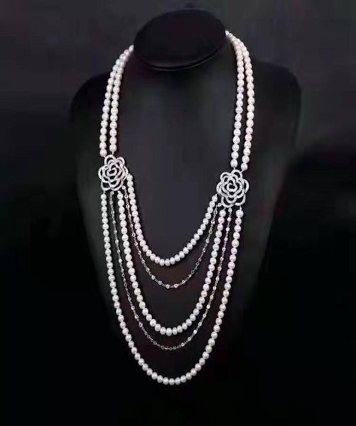 handmade 5strands white freshwater cultured pearl micro inlay zircon rose accessories sweater necklace long 4552 cm8049791, Silver
handmade 5strands white freshwater cultured pearl micro inlay zircon rose accessories sweater necklace long 4552 cm8049791, Silver