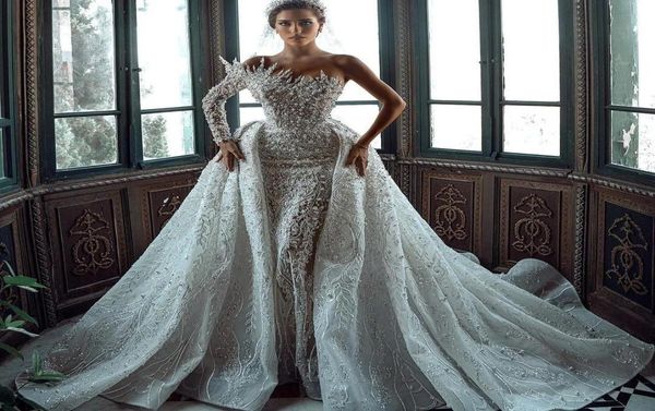 more pearls one shoulder mermaid wedding dresses luxurious lace appliques bridal gown custom made with detachable train robes de m5816134, White
more pearls one shoulder mermaid wedding dresses luxurious lace appliques bridal gown custom made with detachable train robes de m5816134, White