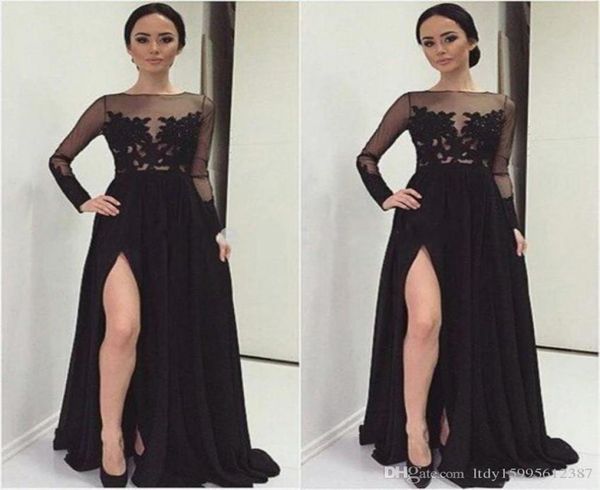 dress robes de party in the middle east 2019 women longsleeved dress lace applique chiffon formal evening dress 0403237994, Black;red
dress robes de party in the middle east 2019 women longsleeved dress lace applique chiffon formal evening dress 0403237994, Black;red