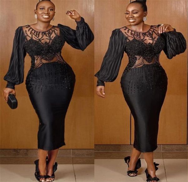 2021 plus size arabic aso ebi black luxurious prom dresses beaded sheer neck tea length evening formal party second reception6406985
2021 plus size arabic aso ebi black luxurious prom dresses beaded sheer neck tea length evening formal party second reception6406985