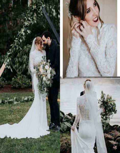 high neck mermaid wedding dresses country garden long sleeves full lace muslim bridal gowns vestido de novia5205385, White
high neck mermaid wedding dresses country garden long sleeves full lace muslim bridal gowns vestido de novia5205385, White
