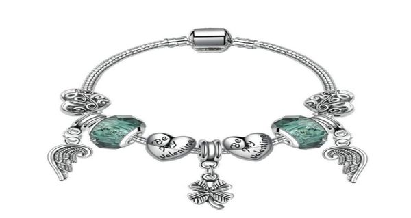 new diy jewelry charm bracelet angle wing four leaf pendant charm beads accessories 925 silver bangle for girl women bracelet1834152, Golden;silver
new diy jewelry charm bracelet angle wing four leaf pendant charm beads accessories 925 silver bangle for girl women bracelet1834152, Golden;silver