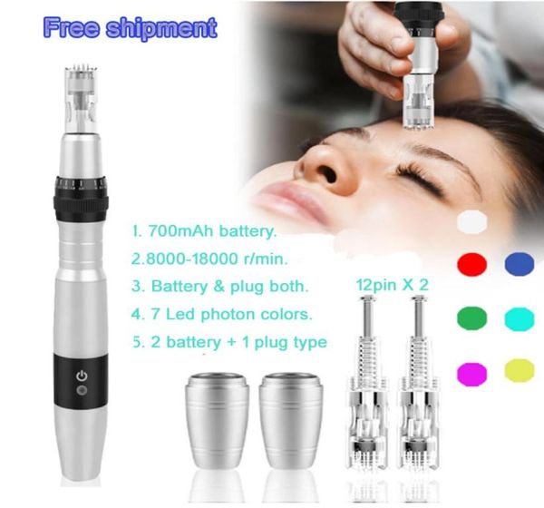 wireless mesotherapy gun stamp dr pen vibrating 7 color pon tri charger electric dermapen rolling skin beauty from china2889813, Black;white
wireless mesotherapy gun stamp dr pen vibrating 7 color pon tri charger electric dermapen rolling skin beauty from china2889813, Black;white