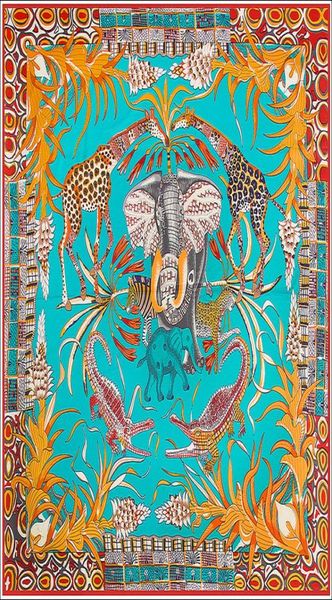 silk neck scarf wrap women elephant giraffe poncho foulard femme ladies joker large silk scarfs versatile accessory 130cm7409348, Blue;gray
silk neck scarf wrap women elephant giraffe poncho foulard femme ladies joker large silk scarfs versatile accessory 130cm7409348, Blue;gray