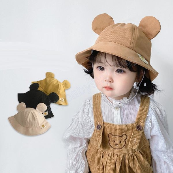cute bear ear baby bucket hat summer autumn kids cotton solid color fisherman hat outdoor casual baby boy girl sun cap, Yellow
cute bear ear baby bucket hat summer autumn kids cotton solid color fisherman hat outdoor casual baby boy girl sun cap, Yellow