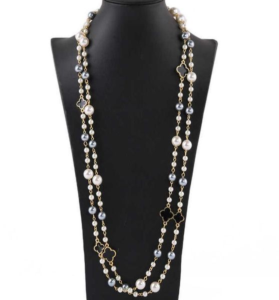 designer classic vintage clover flower bright pearl multi layer long sweater statement necklace for woman elegant locket necklaces1708798, Black
designer classic vintage clover flower bright pearl multi layer long sweater statement necklace for woman elegant locket necklaces1708798, Black