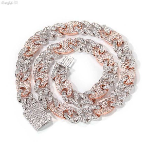 two tone color 925 sterling silver 15mm wide with moissanite diamond iced out necklace cuban link chain for hiphop jewelry
two tone color 925 sterling silver 15mm wide with moissanite diamond iced out necklace cuban link chain for hiphop jewelry