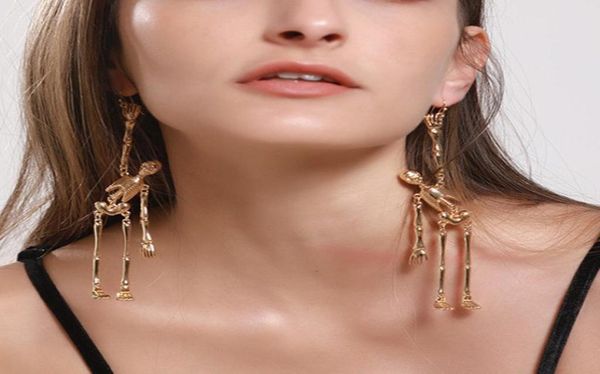 long dangle skeleton charm earrings pendants gold plated south american alloy earring jewelry for women halloween party gift3304302, Silver
long dangle skeleton charm earrings pendants gold plated south american alloy earring jewelry for women halloween party gift3304302, Silver