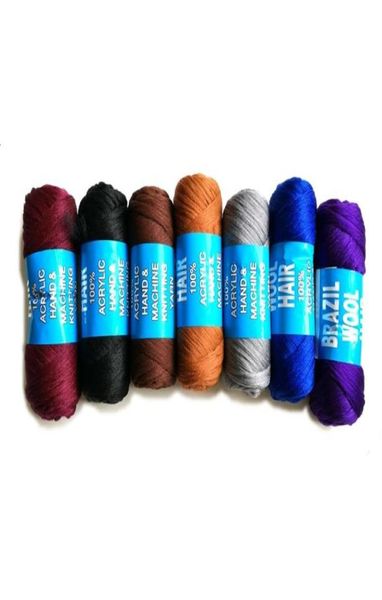 stock new 10 rolls lot brazilian wool hair 100 acrylic hand and machine knitting blended yarn scale hair 70gr246h8981631, Black 
stock new 10 rolls lot brazilian wool hair 100 acrylic hand and machine knitting blended yarn scale hair 70gr246h8981631, Black