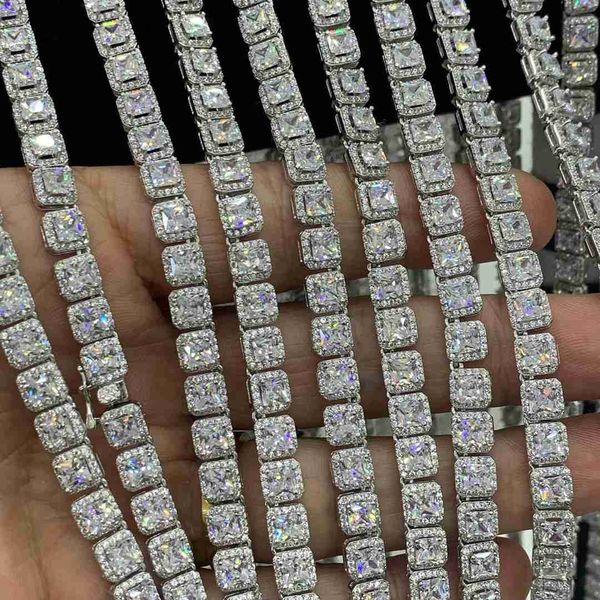 drop shipping ins men's jewelry 10mm 18k gold plated brass zircon diamond cluster iced out tennis chain necklace, Silver
drop shipping ins men's jewelry 10mm 18k gold plated brass zircon diamond cluster iced out tennis chain necklace, Silver