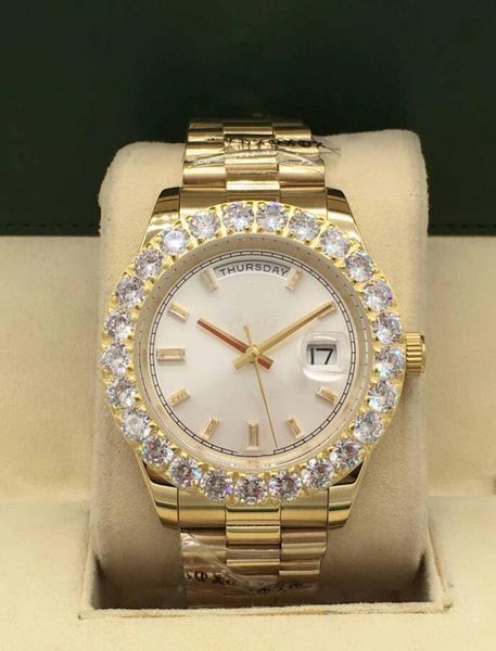 29 style 43mm men's mechanical watch mens big diamond watches mens stainless steel folding buckle sport business wristwatch montre de l, Slivery;brown
29 style 43mm men's mechanical watch mens big diamond watches mens stainless steel folding buckle sport business wristwatch montre de l, Slivery;brown