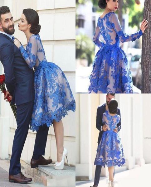 2017 royal blue short homecoming dresses long sleeves lace a line cocktail party gowns illusion back knee length prom dresses6687237, Blue;pink
2017 royal blue short homecoming dresses long sleeves lace a line cocktail party gowns illusion back knee length prom dresses6687237, Blue;pink