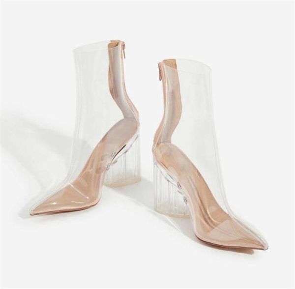 springautumn transparent clear pvc women ankle boots pointed toe high heels zipper boots size 3543 2105072140277, Black
springautumn transparent clear pvc women ankle boots pointed toe high heels zipper boots size 3543 2105072140277, Black