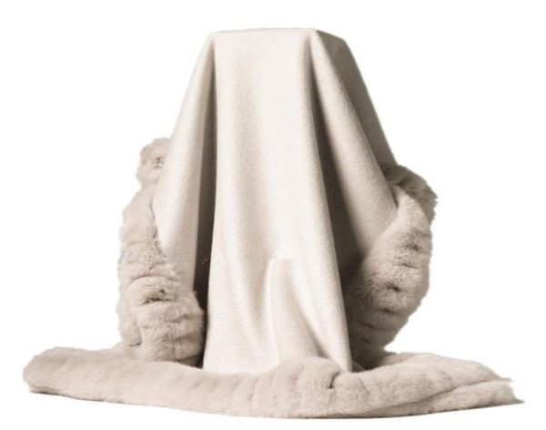 scarves 100 cashmere cape with real rex fur trim all around pashmina shrug poncho capelet shawl for winter women dress party8820499, Blue;gray
scarves 100 cashmere cape with real rex fur trim all around pashmina shrug poncho capelet shawl for winter women dress party8820499, Blue;gray