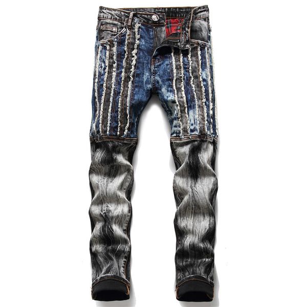 2023 designer mens jeans pants ripped high street fashion brand pantalones vaqueros para hombre motorcycle embroidery trendy long hip hop vi, Blue
2023 designer mens jeans pants ripped high street fashion brand pantalones vaqueros para hombre motorcycle embroidery trendy long hip hop vi, Blue
