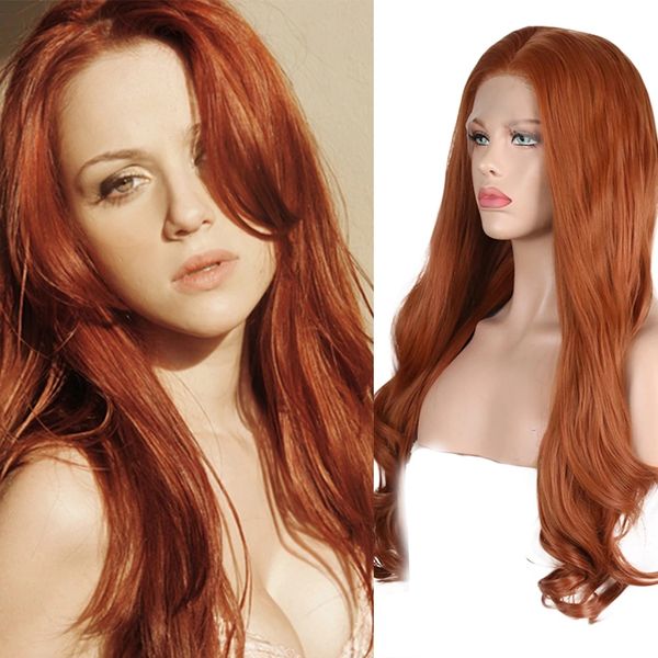 natural wave long orange brown colored heat resistant fiber synthetic lace front wigs for women cosplay makeup use wig, Black
natural wave long orange brown colored heat resistant fiber synthetic lace front wigs for women cosplay makeup use wig, Black