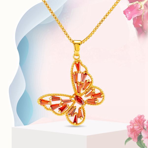 women girl pendant chain with red cubic zircon beautiful 18k yellow gold filled pretty ladys jewelry gift, Silver
women girl pendant chain with red cubic zircon beautiful 18k yellow gold filled pretty ladys jewelry gift, Silver