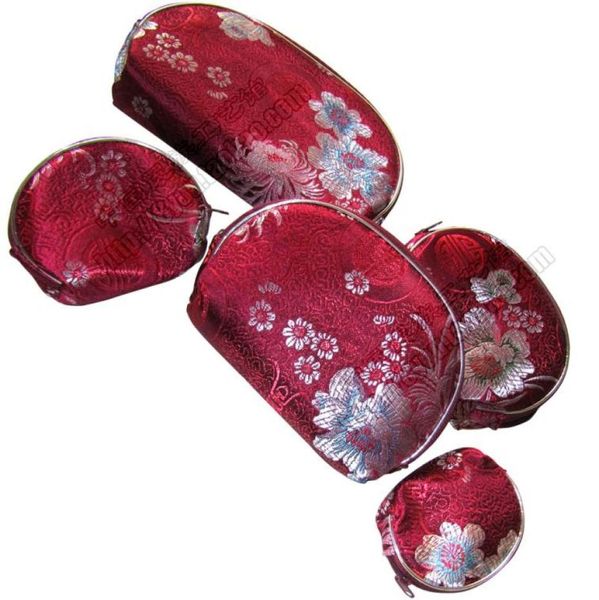 light silk brocade coin purse travel 5 size jewelry storage bag set zipper cosmetic makeup packaging pouch women phone wallet6379269, Pink;blue
light silk brocade coin purse travel 5 size jewelry storage bag set zipper cosmetic makeup packaging pouch women phone wallet6379269, Pink;blue