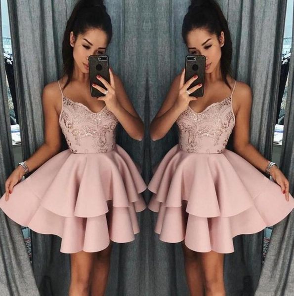 2019 dusty pink spaghetti short homecoming dresses backless lace appliqued cocktail party gown mini prom evening dresses6918618, Blue;pink
2019 dusty pink spaghetti short homecoming dresses backless lace appliqued cocktail party gown mini prom evening dresses6918618, Blue;pink