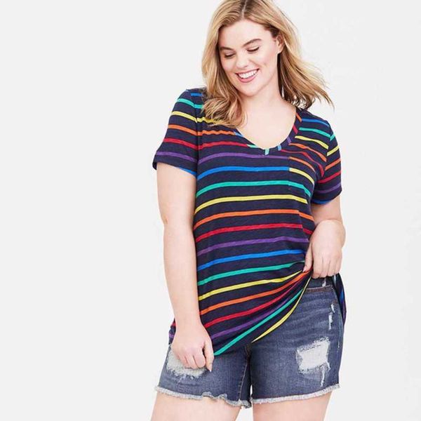 catties oversized super beautiful stripes slimming and aging reducing short sleeved t-shirts summer women's clothing4ia1, Black
catties oversized super beautiful stripes slimming and aging reducing short sleeved t-shirts summer women's clothing4ia1, Black