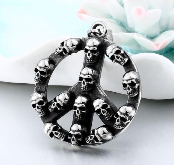 pendant necklaces punk rock hiphop stainless steel peace sign biker skull necklace choker for men women jewelry6229252, Silver
pendant necklaces punk rock hiphop stainless steel peace sign biker skull necklace choker for men women jewelry6229252, Silver