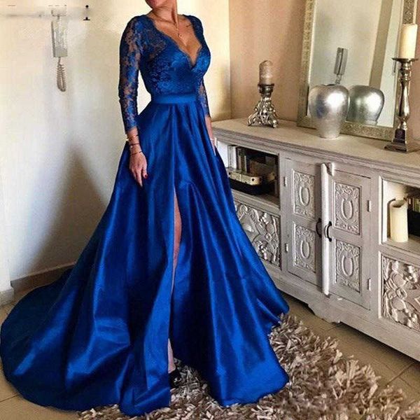 autumn deep v neck ladies elegant floor length fashion dresses women long sleeve lady party gown evening dress, White;black
autumn deep v neck ladies elegant floor length fashion dresses women long sleeve lady party gown evening dress, White;black