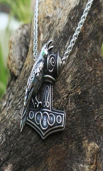 pendant necklaces 10pcs men stainless steel viking raven nordic pagan necklace raven039s mjolnir hammer1153436, Silver
pendant necklaces 10pcs men stainless steel viking raven nordic pagan necklace raven039s mjolnir hammer1153436, Silver