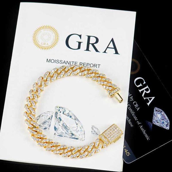 gold white gold plated bracelet 9mm iced out hip hop jewelry moissanitevvs cuban bracelets for women jewelry, Silver
gold white gold plated bracelet 9mm iced out hip hop jewelry moissanitevvs cuban bracelets for women jewelry, Silver