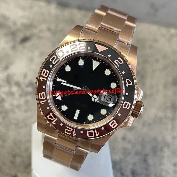 2 styles bp factory luxury men watches 40mm 126711 126715 root beer ceramic bezel rose gold oyster bracelet hour hand adjustable automatic m, Slivery;brown
2 styles bp factory luxury men watches 40mm 126711 126715 root beer ceramic bezel rose gold oyster bracelet hour hand adjustable automatic m, Slivery;brown