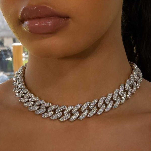 hip hop jewelry iced out 925 silver 13mm two rows moissanite cuban chain necklace
hip hop jewelry iced out 925 silver 13mm two rows moissanite cuban chain necklace