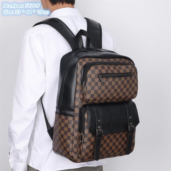 Factory wholesale men shoulder bag 2 colors college style fashion backpack outdoor sports leisure leather travel backpacks belt decoration Joker handbag, Brown-5121#
Factory wholesale men shoulder bag 2 colors college style fashion backpack outdoor sports leisure leather travel backpacks belt decoration Joker handbag, Brown-5121#