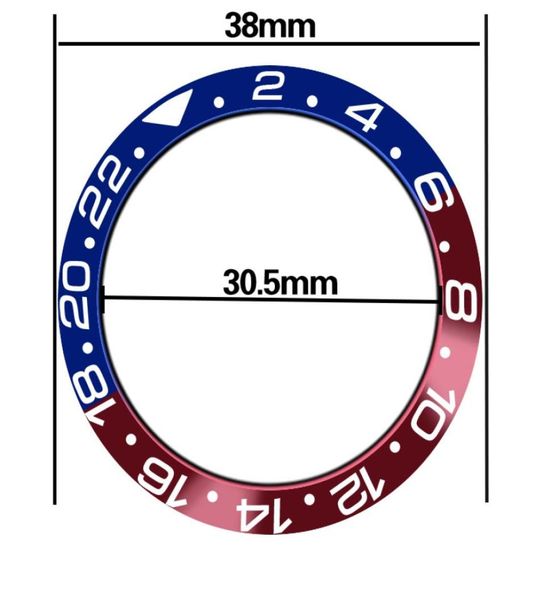 watch spare parts 38mm blue red titanium insert frame bezel for 40 mm sea automatic mens3083313
watch spare parts 38mm blue red titanium insert frame bezel for 40 mm sea automatic mens3083313